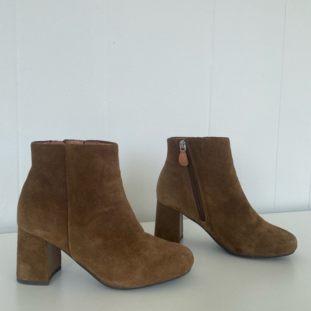 Brown Suede Ankle Boots